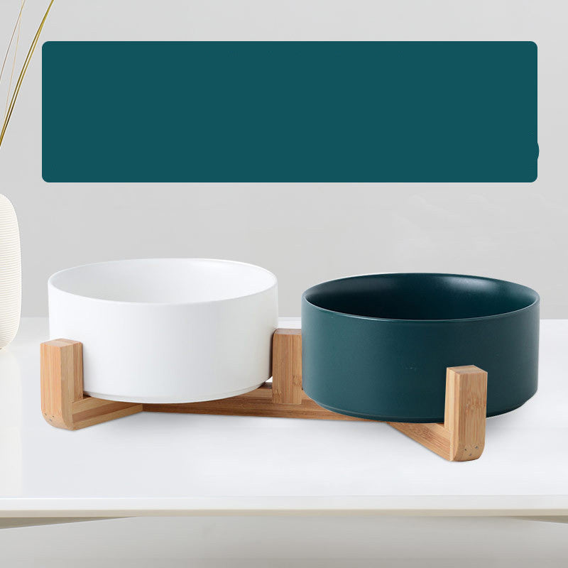 Twin Ceramic Pet Feeder