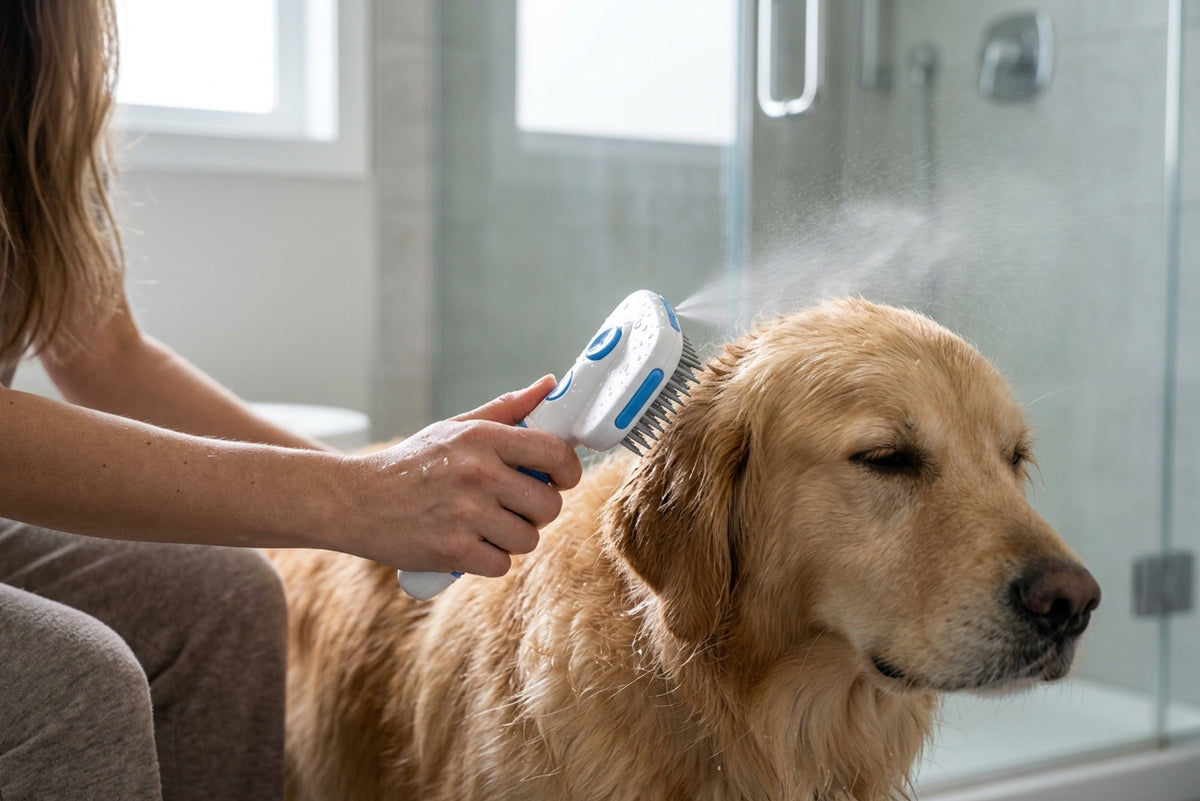Pet Hair Spray Brush