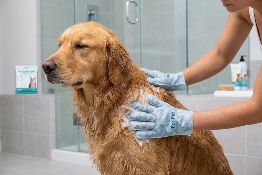 Pet Cleaning Gloves & Wipes